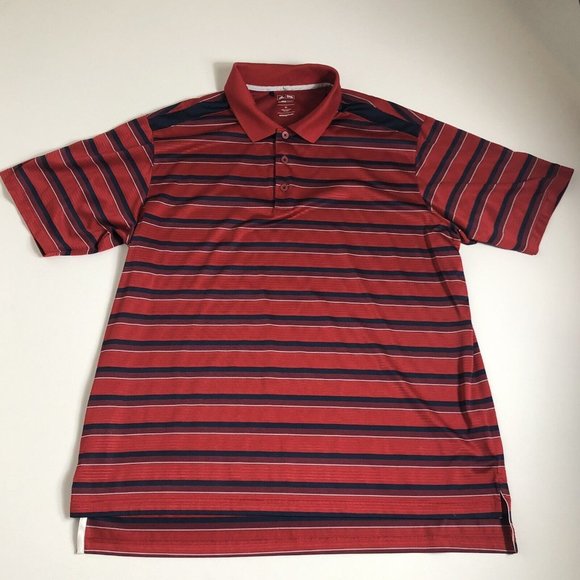 Adidas ClimaCool Red & Navy Blue Polo Shirt Size XL‎ I34 - Picture 1 of 5